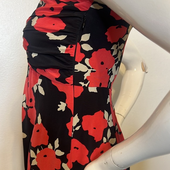 Temperley London Red & Black Silk Dress 4 - Picture 11 of 11